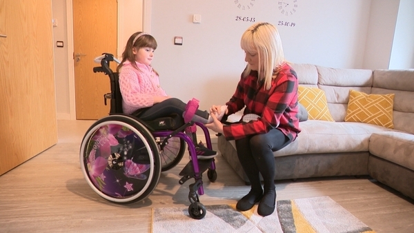 AbbieRose Byrne, 6, with her mother Denise O'Herir