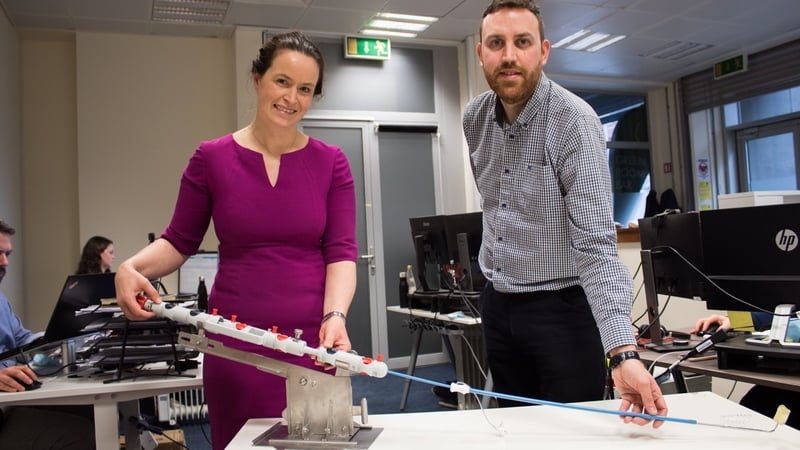 CroíValve CEO Lucy O'Keeffe and Gavin Kenny, the company's R&D director