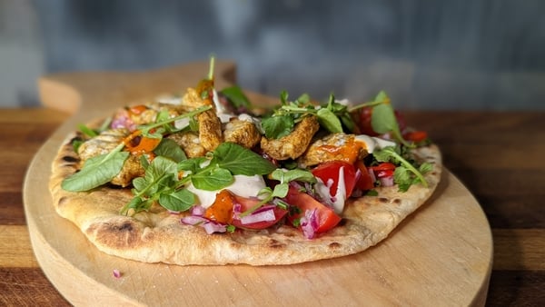 Kev Aherne's spiced monkfish kebabs, salsa & ranch