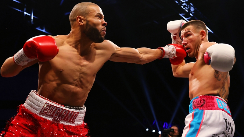 Chris Eubank Jnr (L) recorded a convincing victory over Liam Williams