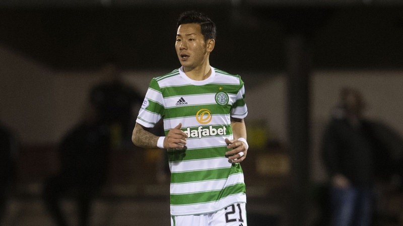 Yosuke Ideguchi was injured in Celtic's Scottish Cup win over Alloa in January