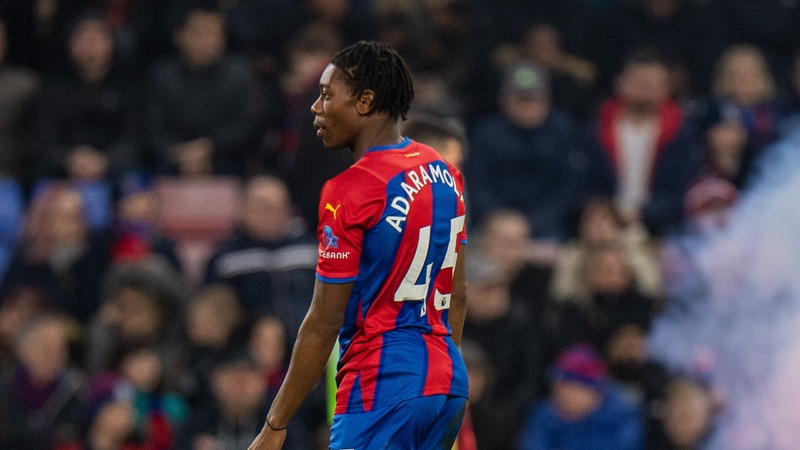 Tayo Adaramola featured for Crystal Palace against Hartlepool United