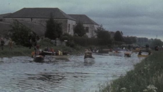 Boating on the Royal Canal, Castleknock, County Dublin (1977)