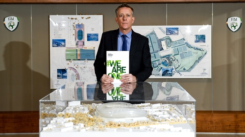 Jonathan Hill during the release of the FAI Strategy 2022-2025 document