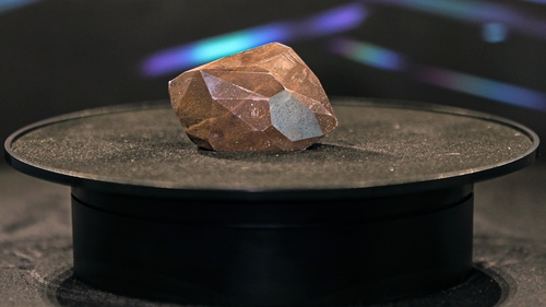 'The Enigma' diamond displayed at Sotheby's Dubai last month