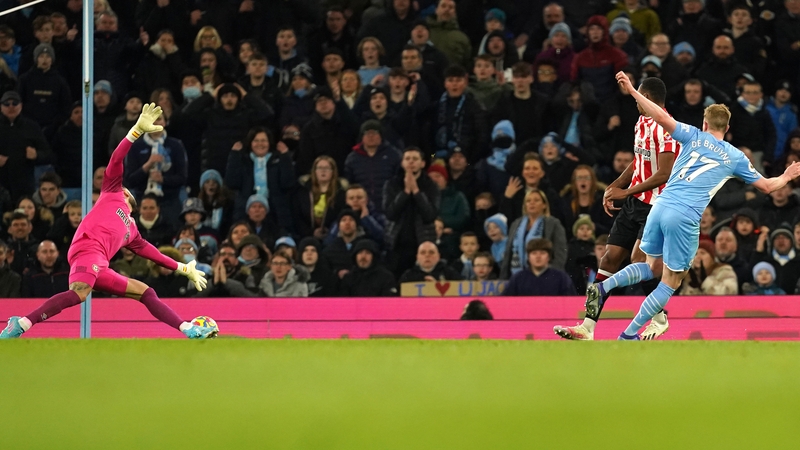 Kevin De Bruyne tucks home City's second