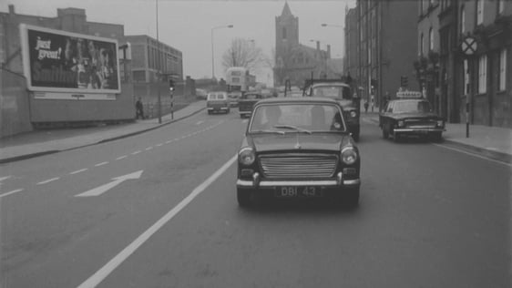 Driving through Dublin in 1972.
