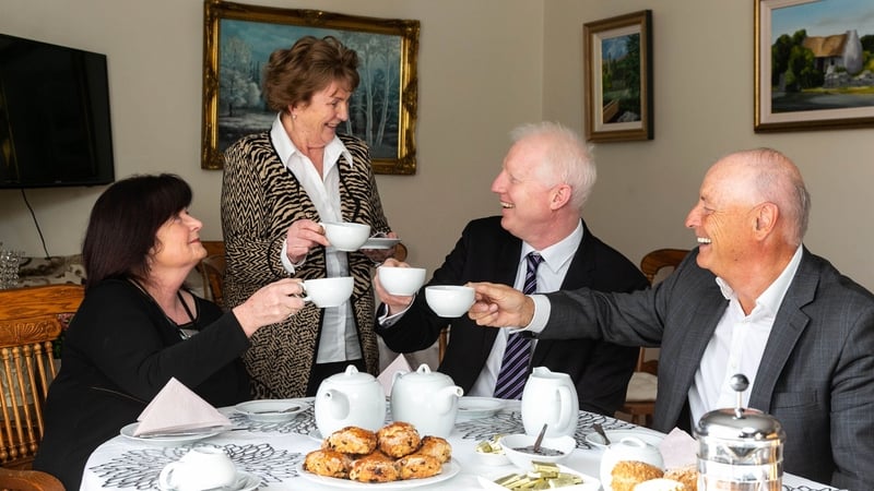 Helena Healy, CEO of B&B Ireland, Mary Spillane, the owner of Greenacres B&B, Paul Kelly, CEO of Fáilte Ireland and Maurice Pratt, Chairman of B&B Ireland