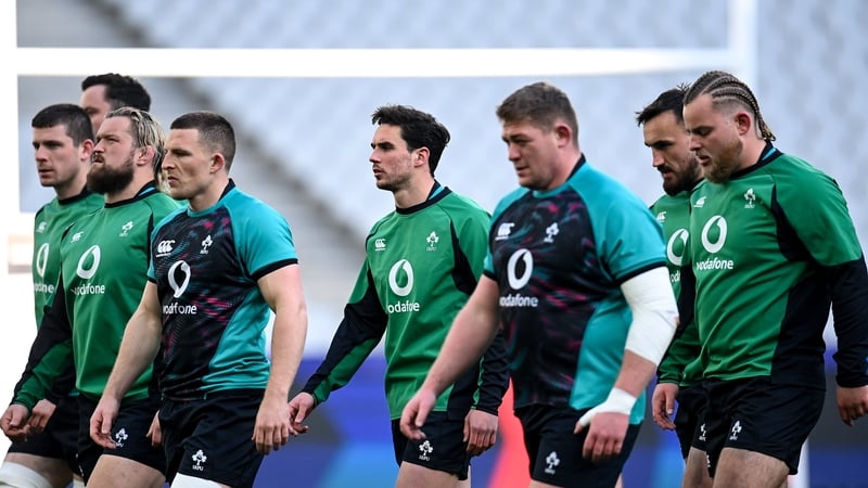 Ireland's players prepared for Saturday's game with their captain's run this afternoon