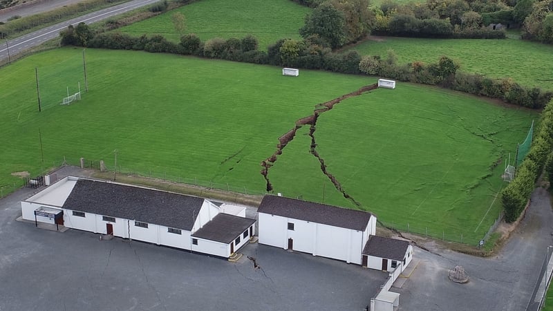 A sinkhole emerged in Magheracloone in 2018