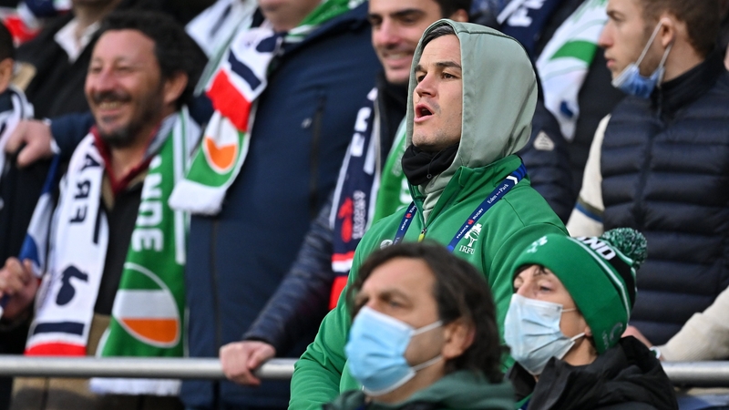 An injury prevented Johnny Sexton from playing against France