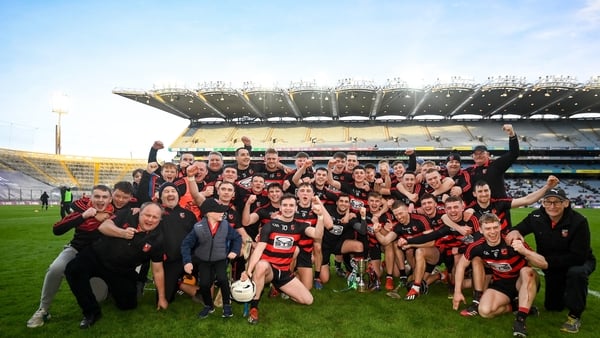 Ballygunner celebrate their All-Ireland title at Croke Park.