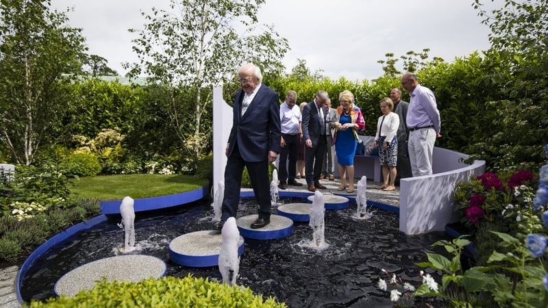President Michael D Higgins and Sabina Higgins attending Bloom 2019