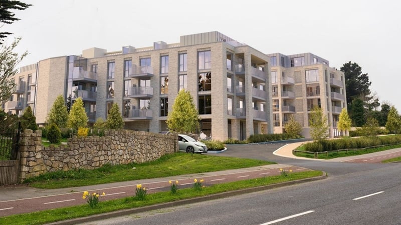 CGI view of entrance to the site off Leopardstown Road