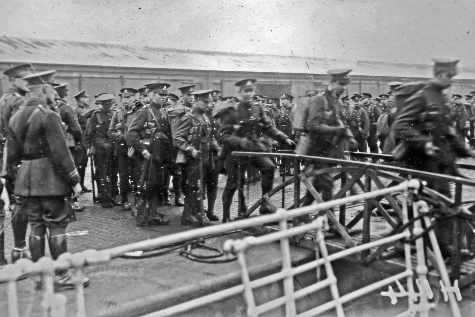 Troops embarking