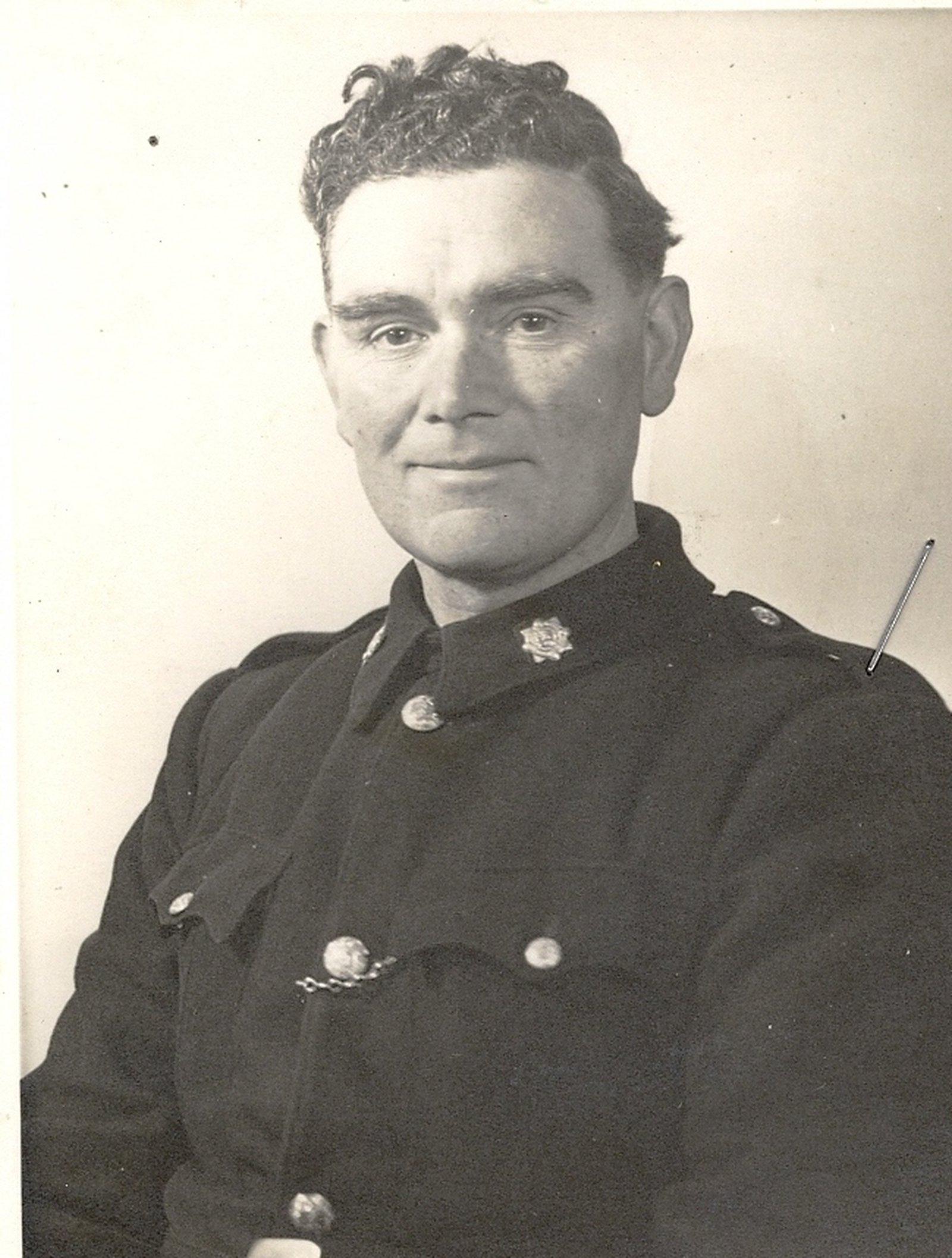 Officially the first guard recruited: Sergeant Patrick McAvinia, formerly of the RIC. Image: Garda Museum and Archives