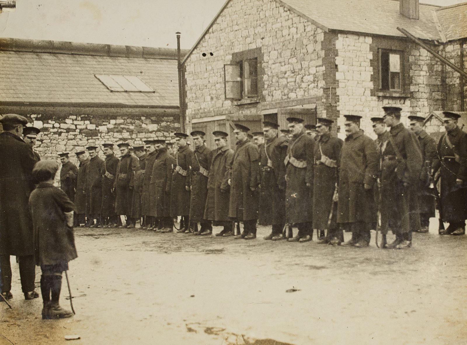 The British withdrawal of troops and demobilising of police happened so fast, it created a vacuum of security and authority across the country. Getty Images: National Library of Ireland