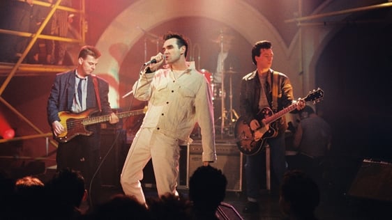 The Smiths at Dublin's Cathedral Club in 1987.