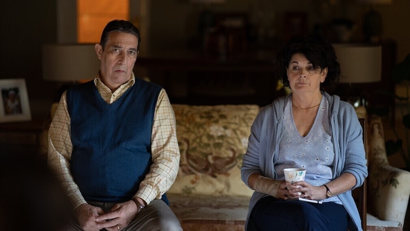 Ciarán Hinds and Pom Boyd in The Dry