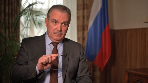 Russian Ambassador to Ireland Yuri Filatov described the allegations as 'nonsensical' (file pic)