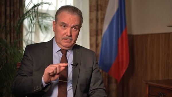 Yury Filatov said that protests outside of the Dublin embassy have become violent