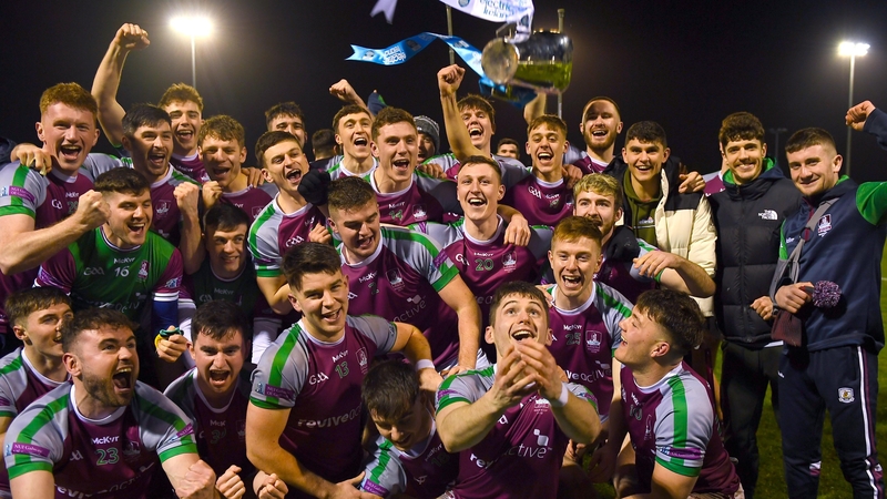NUI Galway celebrate their victory.