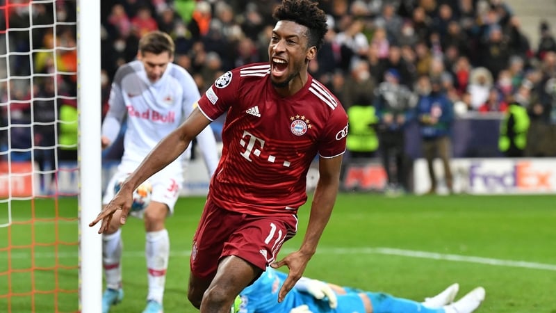 Bayern trailed for 70 minutes before 2020 Champions League final scorer Coman levelled
