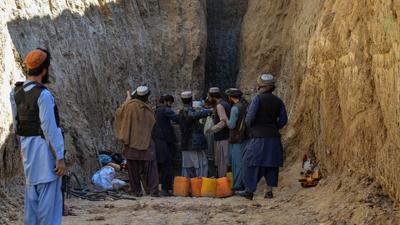 Rescuers worked to reach the boy in Shokak