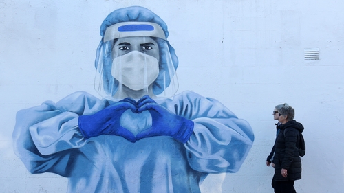 A coronavirus mural in Dublin last November (pic: Rollingnews.ie)