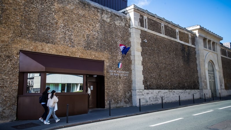 Sante prison in Paris, where Jean-Luc Brunel was being held on rape charges (file image)