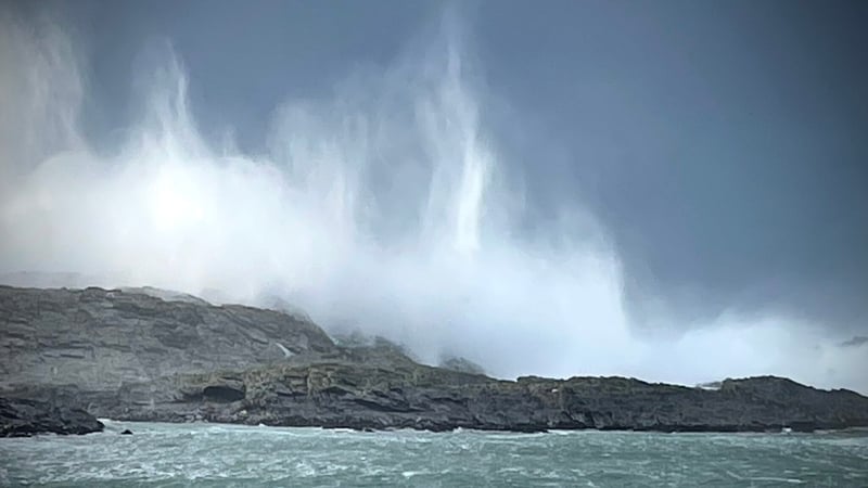 Storm Franklin hits Belmullet, Co Mayo (Credit: Elaine Farrell Photography)