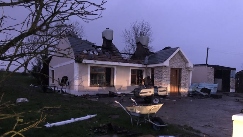 Emergency services were called to the scene near Ballingarry shortly before noon