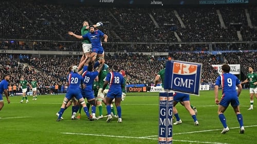 Iain Henderson in action against France