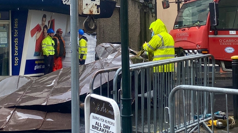 The roofing may have blown off last Sunday during Storm Franklyn, but was only noticed today