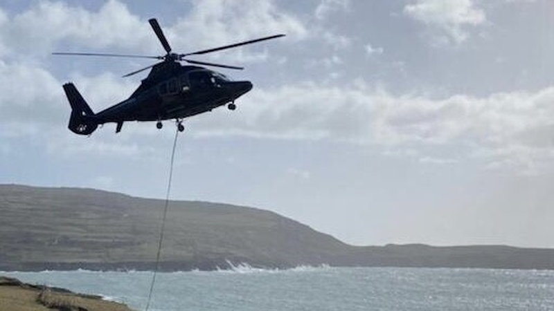 A helicopter was used to help replace the damaged ESB pole (Pic: ESB)
