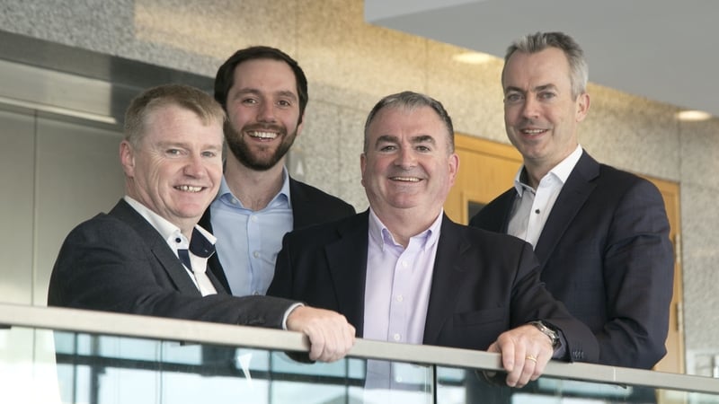 TEAM's Tom Gibbons, Mark Sykes from BGF, TEAM's Pat McEvoy and Leo Casey from BGF