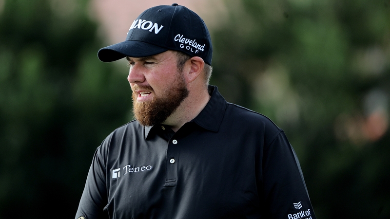 Shane Lowry sits six shots adrift of first round leader Kurt Kitayama