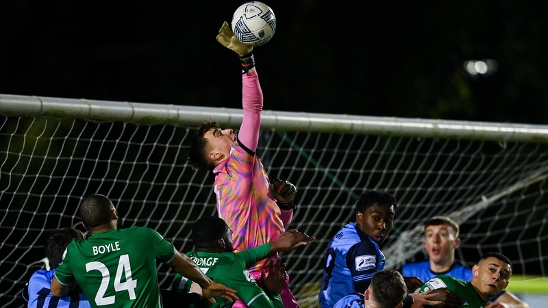 Lorcan Healy proved a colossus in goal for UCD