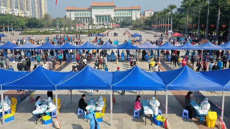 Mass testing for Covid-19 in Dongguan, Guangdong Province