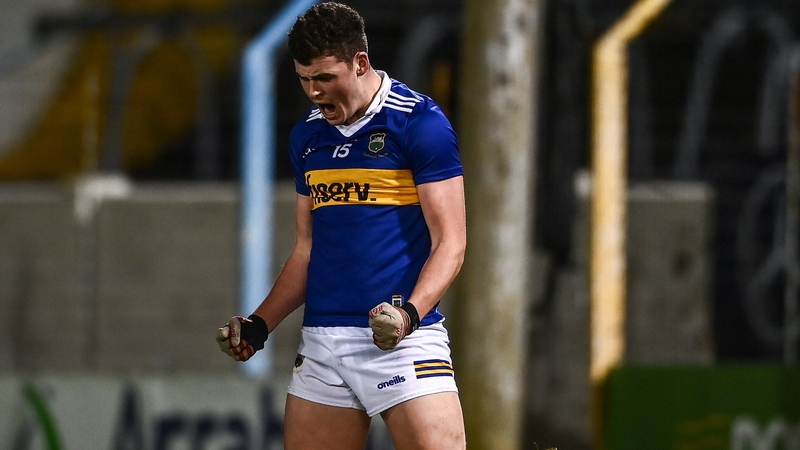 Sean O'Connor celebrates his goal for Tipperary