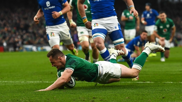 Michael Lowry scores on his Ireland debut