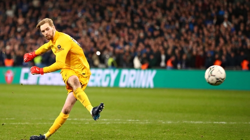The Irishman converts from the spot at Wembley