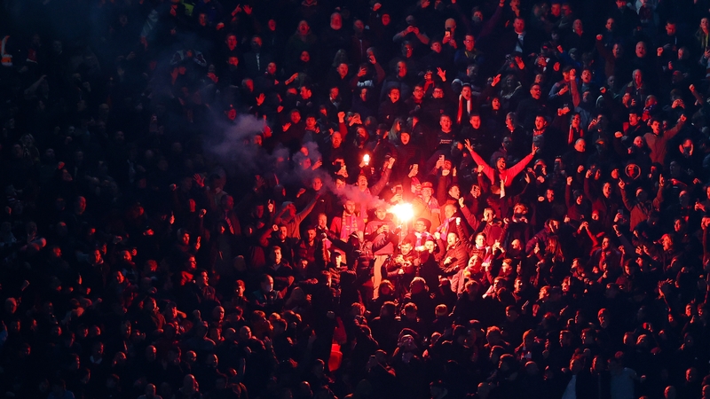 Liverpool fans were happy yesterday after beating Chelsea in the Carabao Cup Final. Photo: James Gill Danehouse/Getty Images