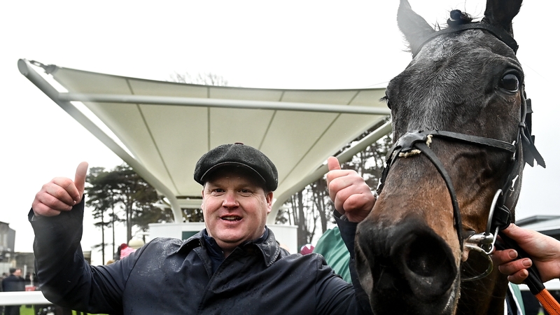 The Co Meath handler with Conflated after their Dublin Racing Festival success