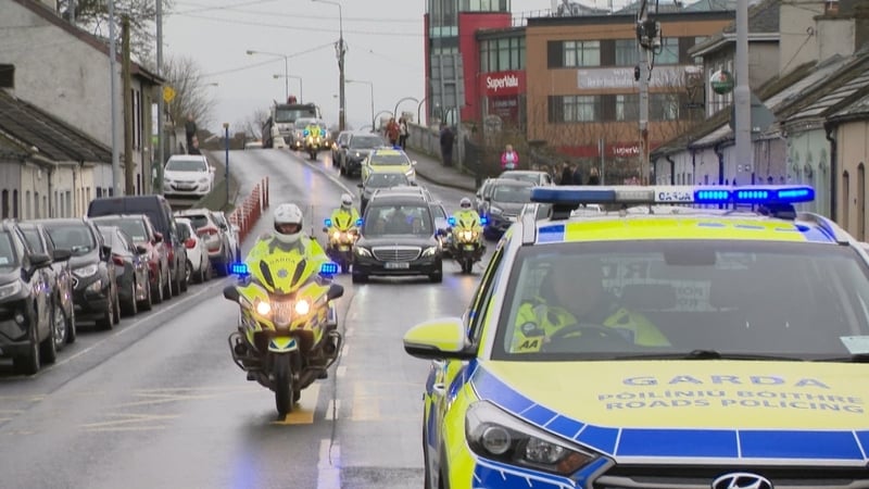 The funeral took place today of retried Detective Garda Ben O'Sullivan