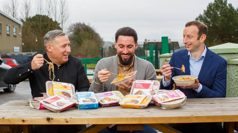 Tom Gannon, Director of NutriQuick, Dean Siney, Managing Director of NutriQuick, and Billy Carr, Buying Director at Aldi Ireland