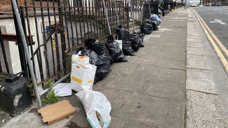 Dublin City Council says it is a particular problem in bag collection areas in the city that do not have front garden storages for wheelie bins