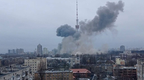 The attack knocked out some state broadcasters but left the structure intact