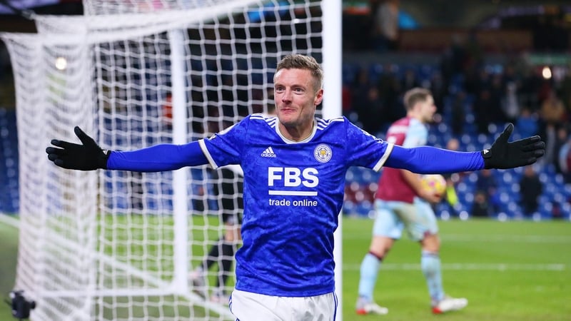 Jamie Vardy has been at Leicester for ten years