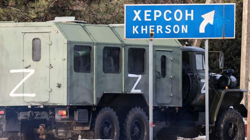 Russian military hardware on the move in March this year